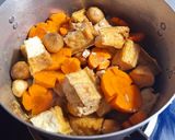 Hình bước làm 4 của món Đậu hũ kho cà tím, cà rốt (món chay)