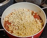 A picture of step 5 of Cooking Light's Chili Mac.