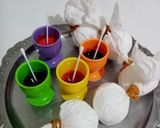 Pas rețetă Ouă vopsite în şervetele cu coloranți alimentari 3 fotografie