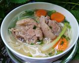 Hình bước làm 2 của món Bún giò heo