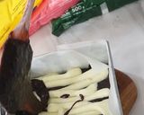 Foto langkah ke 6 dari resep Brownies Ketan Batik 2 Telur - Versi Panggang.