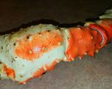 A picture of step 1 of Mike's Cold Alaskan King Crab Cheese Bagel Spread.