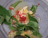 A picture of step 3 of Bitter gourd in salted egg yolks.