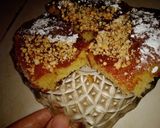 صورة لخطوة 5 من وصفة بسبوسة بطريقة جديدة اقتصادية 😘 وقنبلة فالبنة 🤤