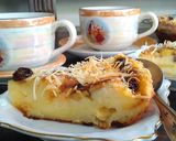 Foto langkah ke 6 dari resep Puding Roti Tawar Pisang Kismis.