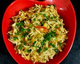 A picture of step 4 of Mexican fried rice.