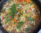 A picture of step 3 of Veggie chili 🌶️ Garlic 🧄 Soup 🥣.