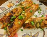 A picture of step 4 of Chicken Enchiladas In my Style💕💕💕.