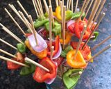 A picture of step 1 of Chicken kebabs.