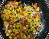 A picture of step 1 of Cheese corn chat masaly dar chatpaty chat.