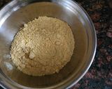 A picture of step 1 of Cornmeal Idli.