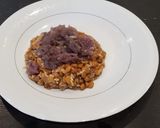 A picture of step 4 of Instant pot Vegan, oil free mujadra.