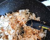 A picture of step 3 of My version of Indonesian Nasi Goreng.