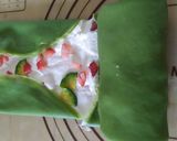 Hình bước làm 5 của món Crepe trà xanh