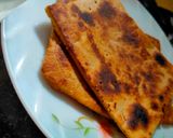 A picture of step 6 of Ajwaini/carrom seeds paratha.