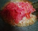 A picture of step 3 of Arbi Masala Curry in curd.