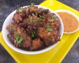 A picture of step 6 of Cabbage capsicum pakoda.
