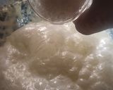 A picture of step 2 of Rose burfi.