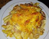 Foto del paso 3 de la receta: Pastas al horno con jamón y pollo