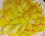 A picture of step 1 of Peach Punch.
