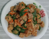 Foto langkah ke 5 dari resep Oseng Tempe Cabe Hijau.