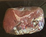 A picture of step 1 of California Farm Griddled Barbecued Fajitas.