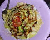 Foto langkah ke 9 dari resep Kupat Tahu Bumbu Kacang Tanah khas Banjar Patroman Jawa Barat.