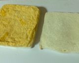 A picture of step 5 of Japanese omelette sandwiches.