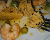Foto del paso 6 de la receta: Puré de garbanzos con langostinos al ajillo