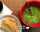 A picture of step 4 of Raw Salsa Verde.