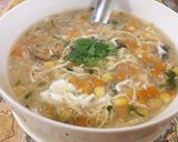 A picture of step 7 of Chicken and Sweet Corn Soup 🌽🍗.