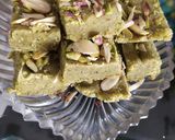 A picture of step 4 of Almonds pistachios Burfi.