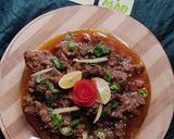 A picture of step 6 of Mutton karahi.