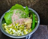 A picture of step 2 of Moong Dal Pudla.