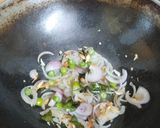 A picture of step 2 of Cabbage Palya.