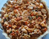 Foto del paso 6 de la receta: Tarta de pollo, champiñones y verduras