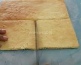 Foto langkah ke 15 dari resep Green Tea Roll Cake Mini (Ekonomis - Chocolatos Green Tea).