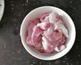 Hình bước làm 1 của món Đậu lăng xào thịt 🐷