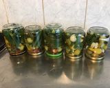 Une image de l'étape 10 de Conserves de piments verts aux tomates, ail et herbes aromatiques.