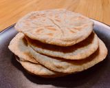 Hình bước làm 1 của món Bánh Mì Pita Nhân Chả Lụa Chà Bông