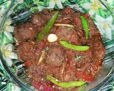 A picture of step 10 of Kofta Koila Karahi.