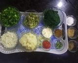 A picture of step 1 of Hara Bhara Kabaab.