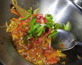 A picture of step 5 of Moong pulav.