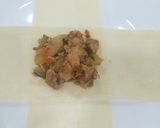 A picture of step 5 of Fajita chicken box pattice.