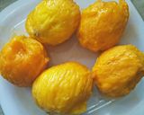 A picture of step 1 of Ghotaa Aambat (NKGSB Style Sweet And Sour Mango Curry).