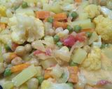 Une image de l'étape 4 de Korma de légumes.