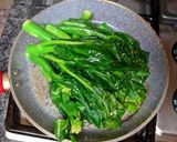 A picture of step 7 of Greens with Asian Oyster Sauce.