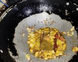 A picture of step 5 of Chickpeas/chhole masala.