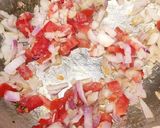 A picture of step 1 of Veggie Doritos Rice Bowl.