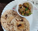 A picture of step 4 of Jowar Roti.